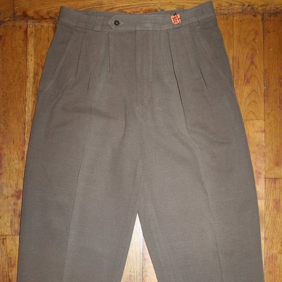 Vintage 90s Girgio Armani Le Collezioni Pants + Silk Scarf - Picture 2 of 11